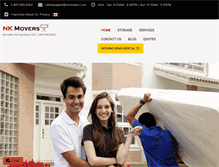 Tablet Screenshot of nkmovers.com